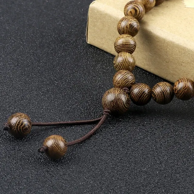 Holzperlen-Wickelarmband 3