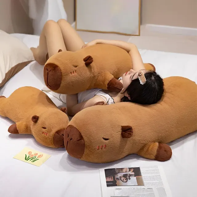 Kawaii Capybara Plüschkissen zum Schlafen 2