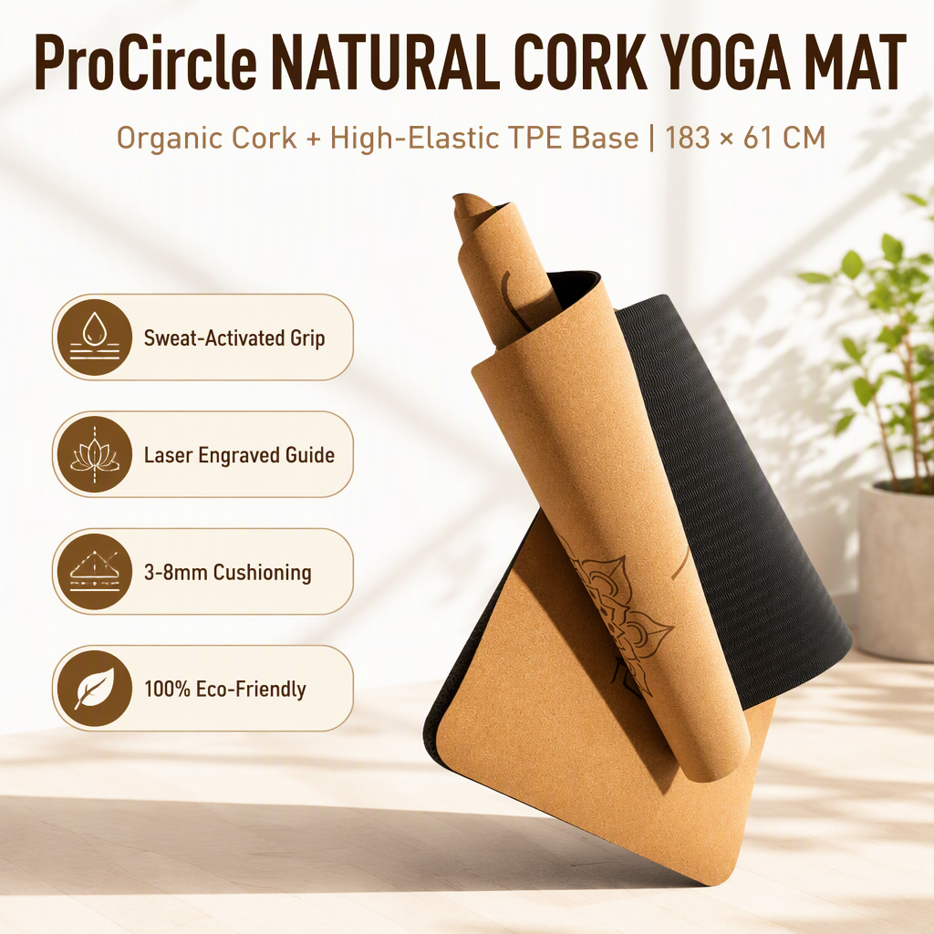 Naturkork-TPE Yogamatte 5 mm