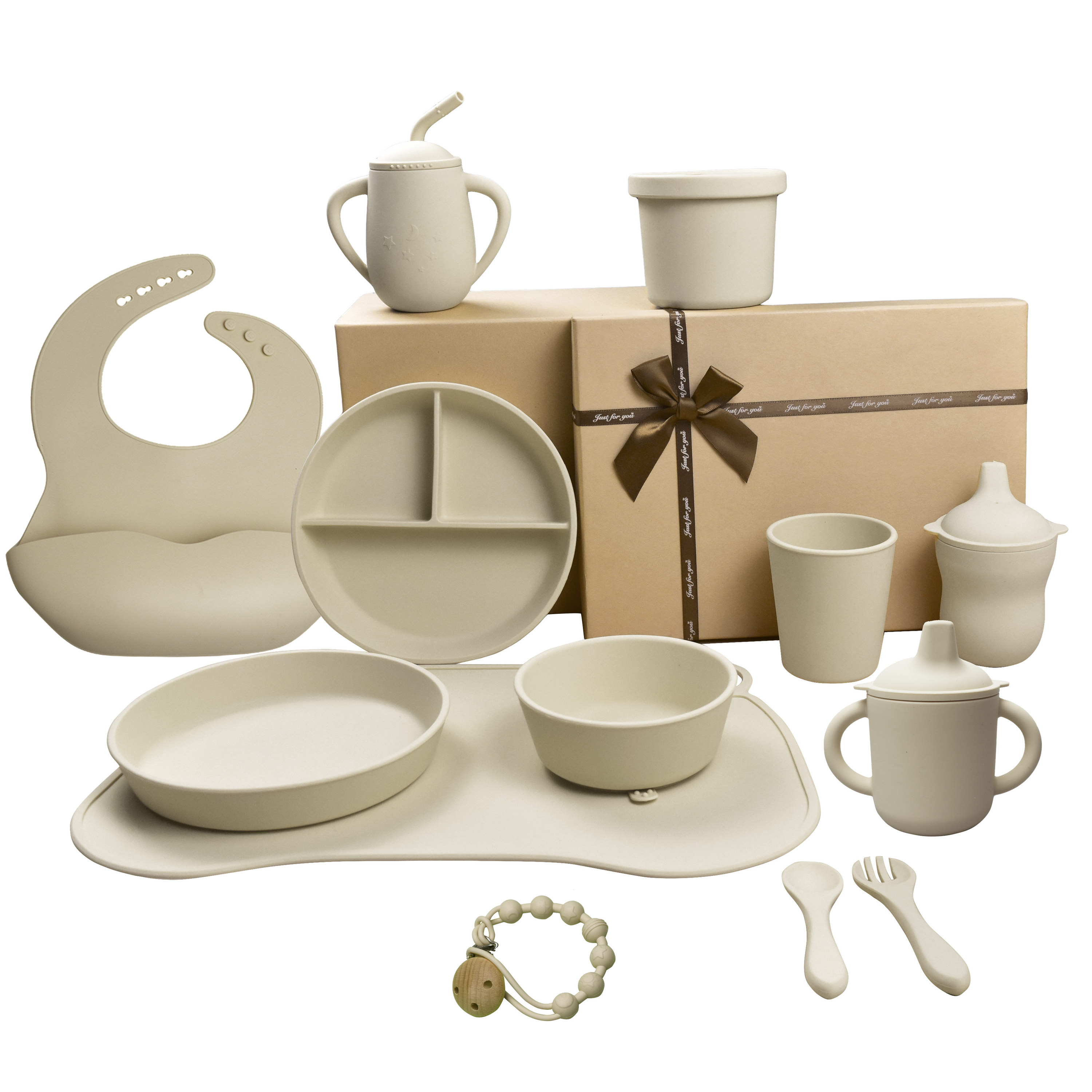 BPA-freies Silikon-Babyfütterungsset 8-teilig 3
