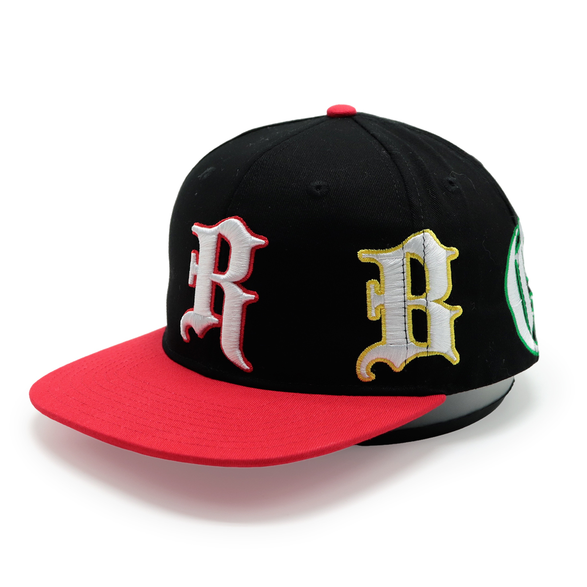 6-Panel Snapback Cap mit 3D-Stickerei 3