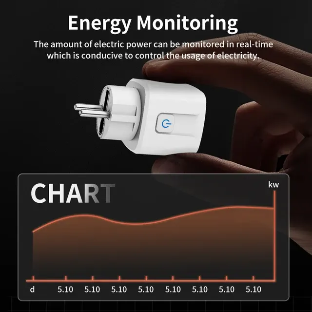 Smarte WLAN-Steckdose mit Energiemonitor, 16 A 4