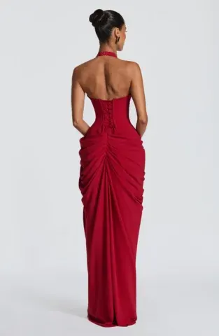 Rückenfreies Abendkleid