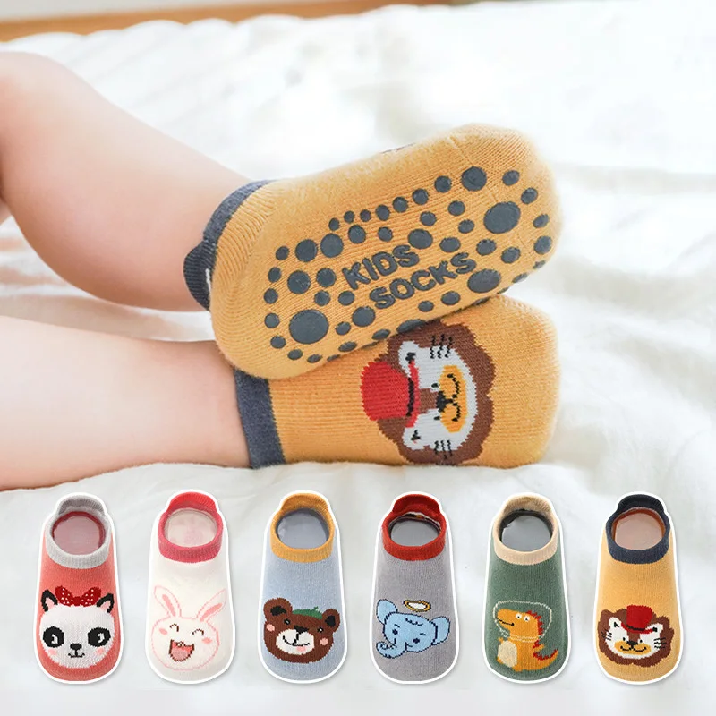 Baby-Bodensocken mit Tiermotiven, 6 Paar