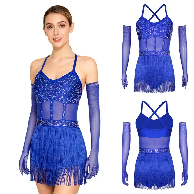 Glitzer-Latein-Tanzkleid 3
