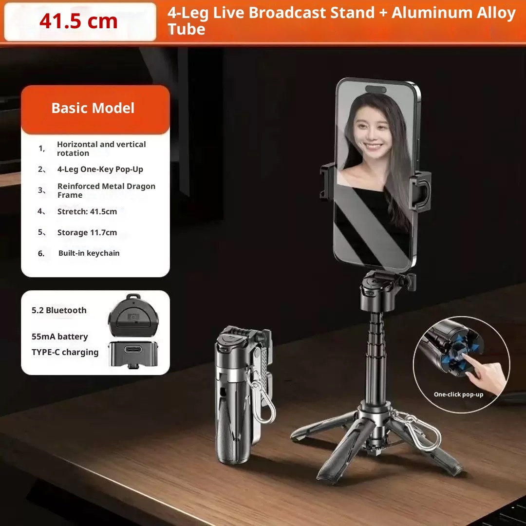 Multifunktionaler Selfie-Stick mit Stativ 4