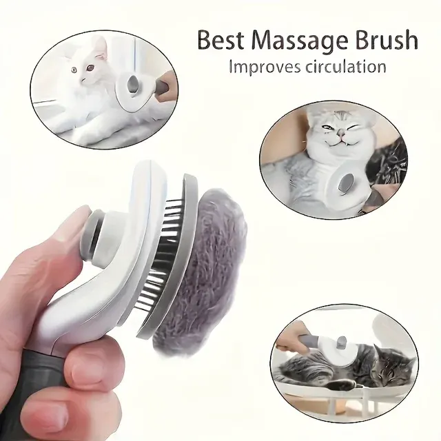 Haustier-Pflegebürste mit Massage 3