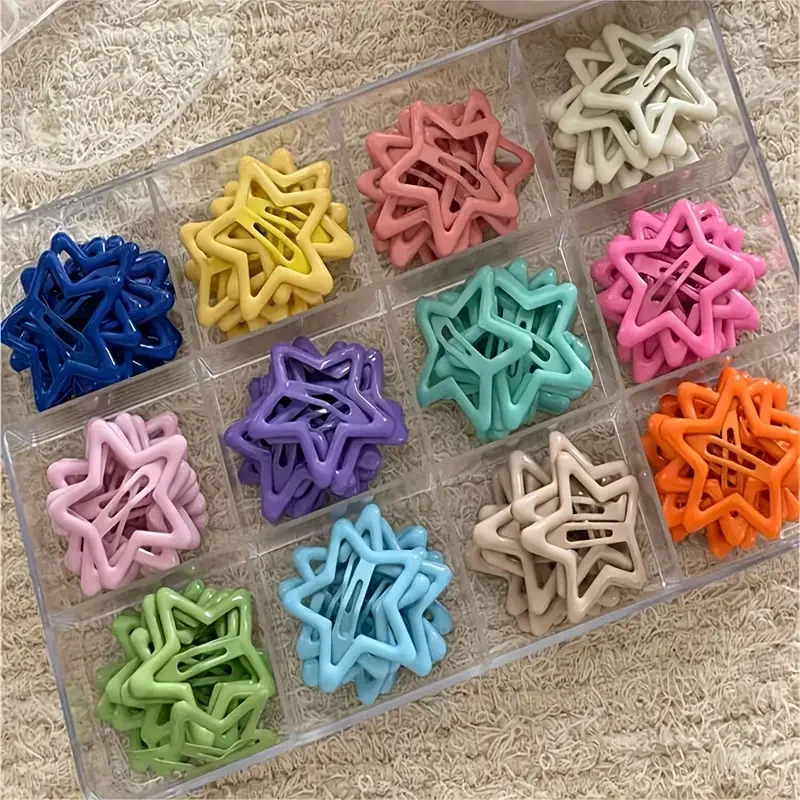 Sternförmige Haarspangen aus Legierung