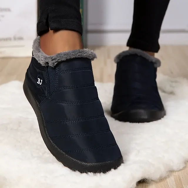Plüsch-Plateaustiefel 4