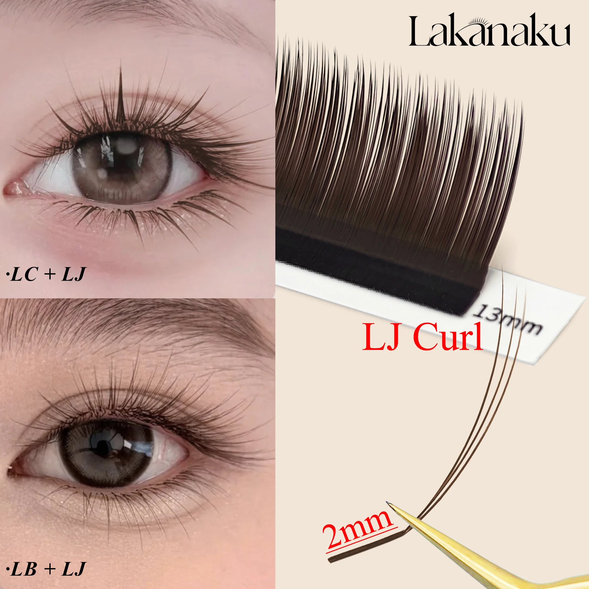 Mehrschichtiges Manhua-Wimpern-Spikes-Set