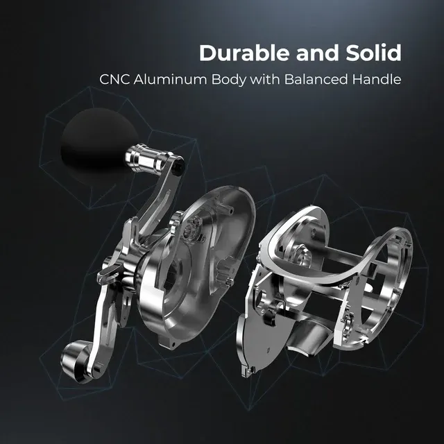 Aluminium-Baitcasting-Rolle mit 8+1 Kugellagern 2