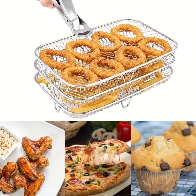 Stapelbarer Heißluftfritteusen-Rost 4