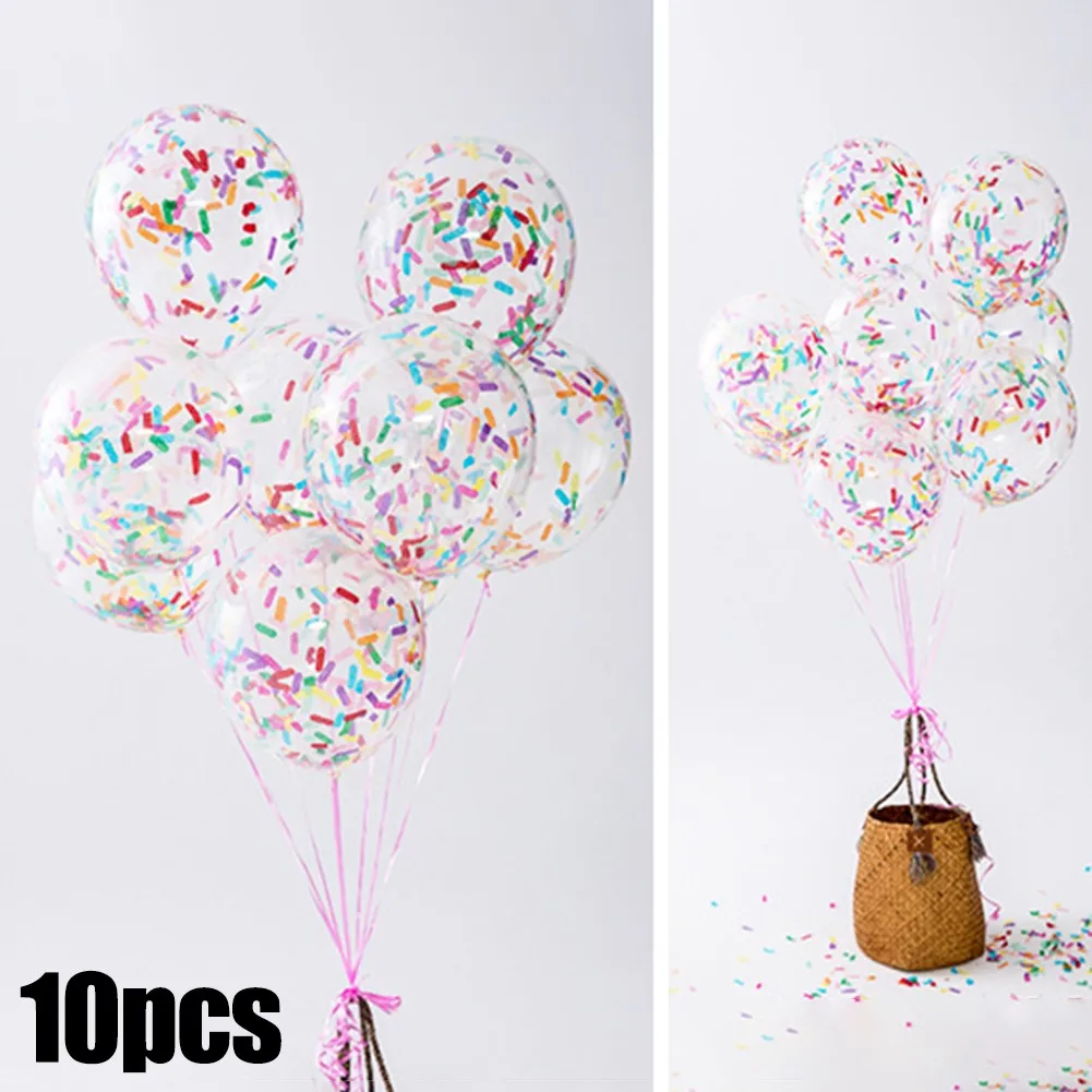 10 Eiscreme-Luftballons mit Streifen 2