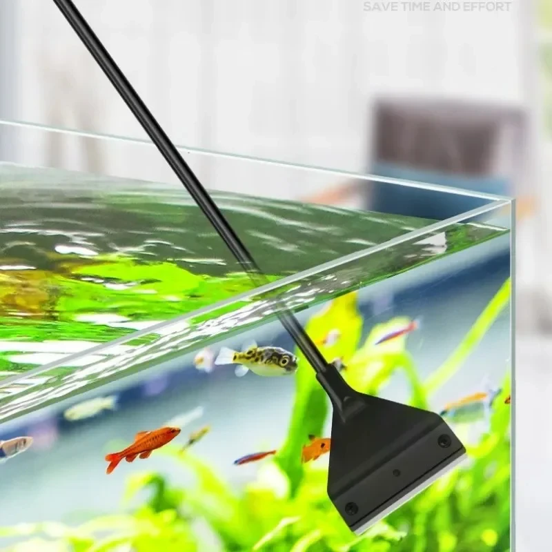 Flacher Aquarium-Algenkratzer aus Glas 3