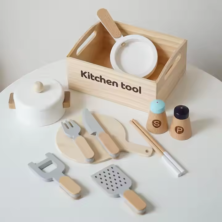 Montessori-Holzschneideset für Kinderküche 3