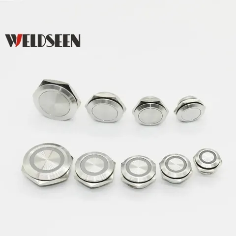 Edelstahl-Taster 12–30 mm selbstrückstellend