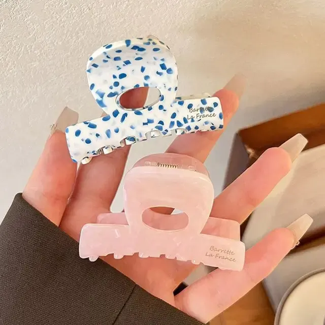 Französische Acetat-Haarklammer im Hai-Design 2