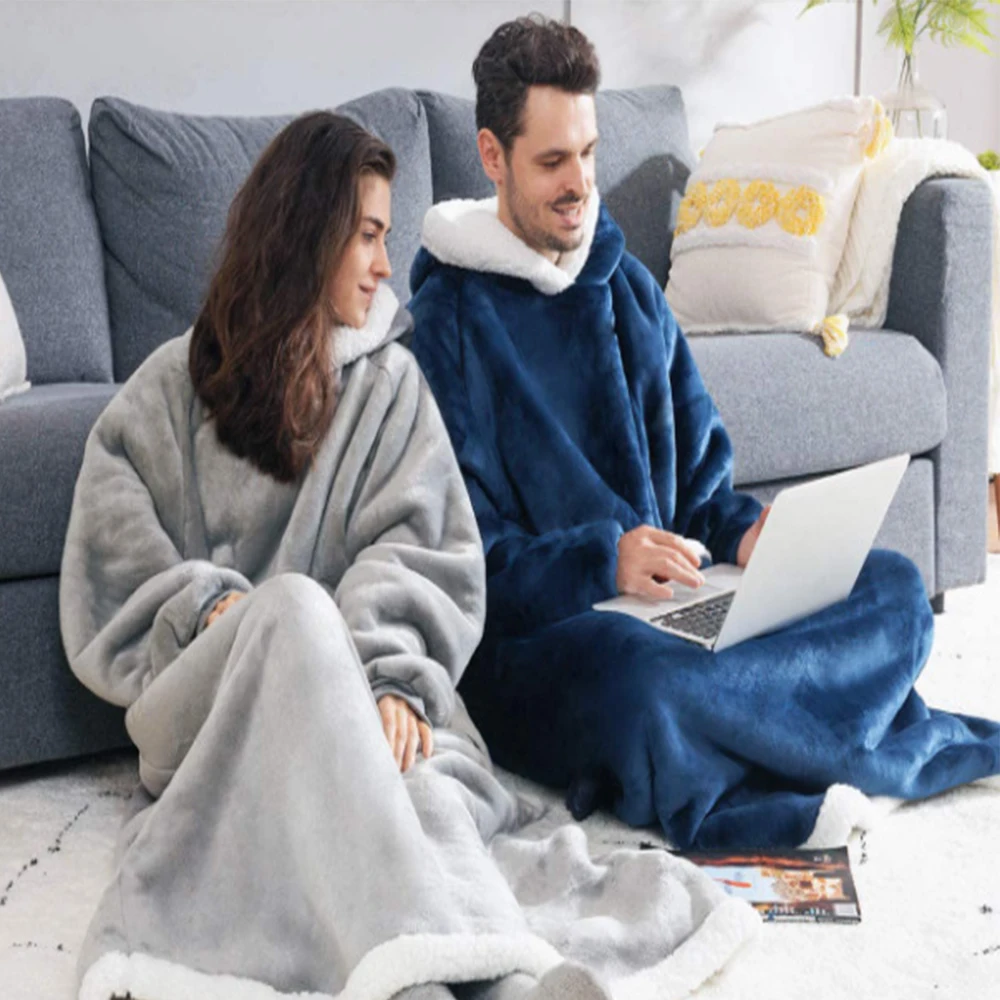 Übergröße Fleece-Decken-Hoodie 2