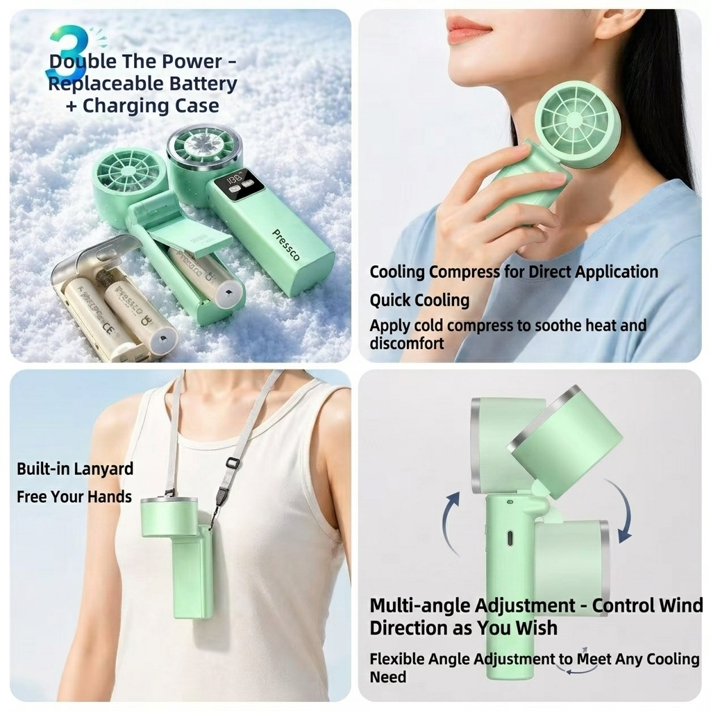 Schneller Mini-Handventilator für Handtasche 3