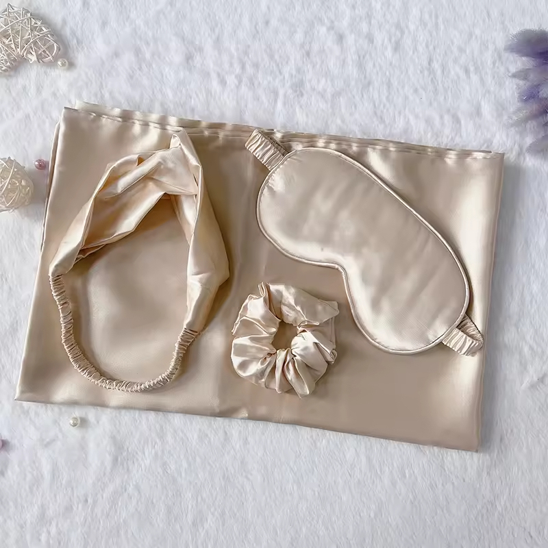 Satin-Schlafmaske-Set mit Haarband 3