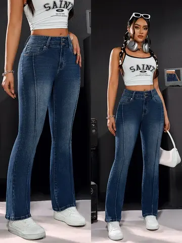 High-Waist-Stretchjeans