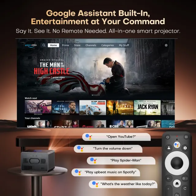 4K Heimkino-Beamer mit Android 14 3