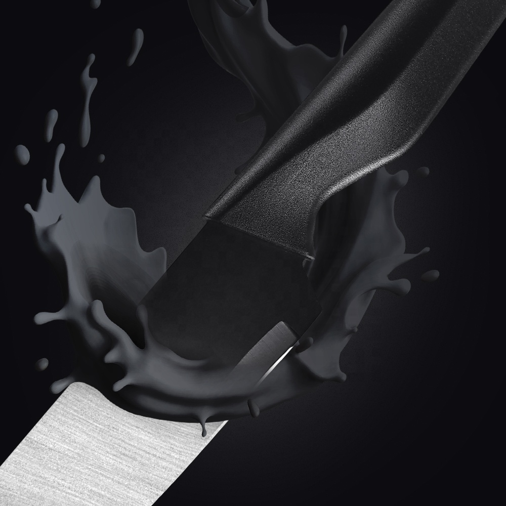 Kuchenmesser-Set aus Edelstahl mit Messerblock 4