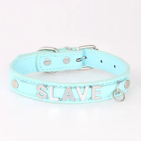 O-Ring-Choker aus Leder