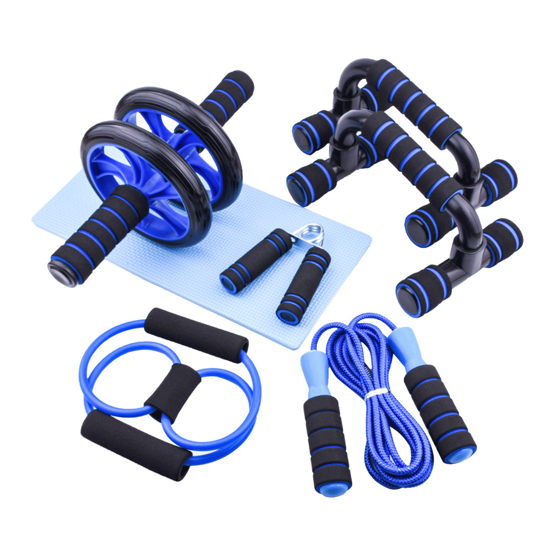 6-in-1 AB-Roller Fitness-Set