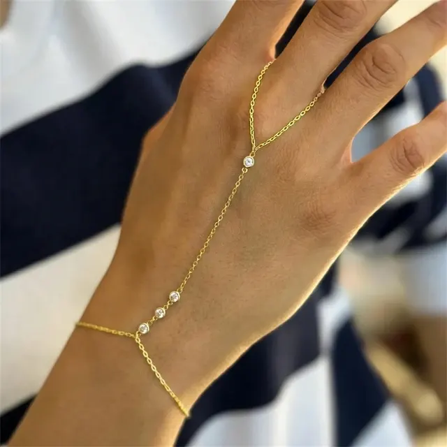 Armband mit Zirkonia-Tropfen 2