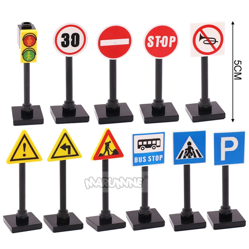 Stadt-Verkehrsschild-Bausteine 2
