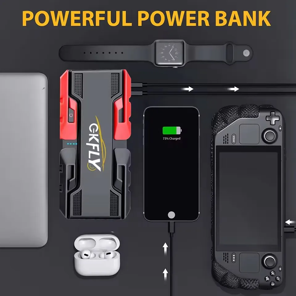 3000A Tragbare Auto-Starthilfe Powerbank 4