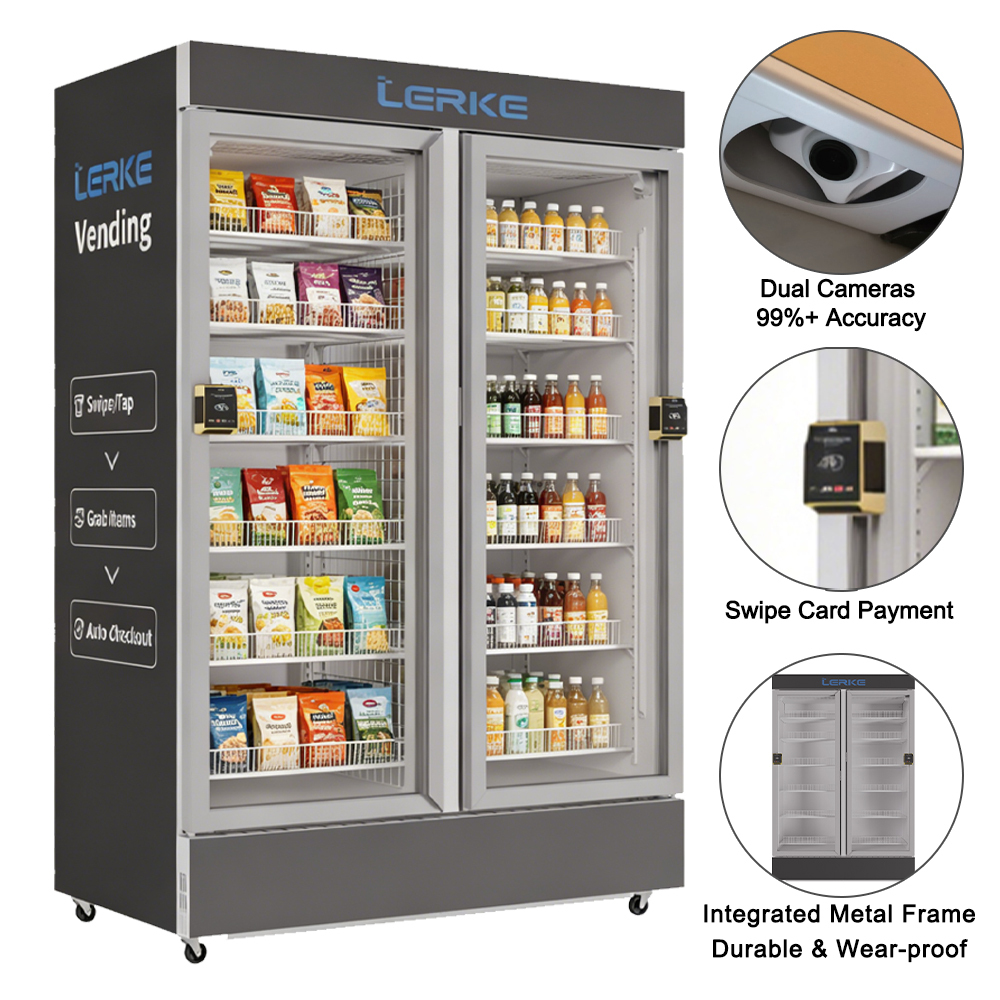Kombi-Snack- und Getränkeautomat mit Kühlfunktion