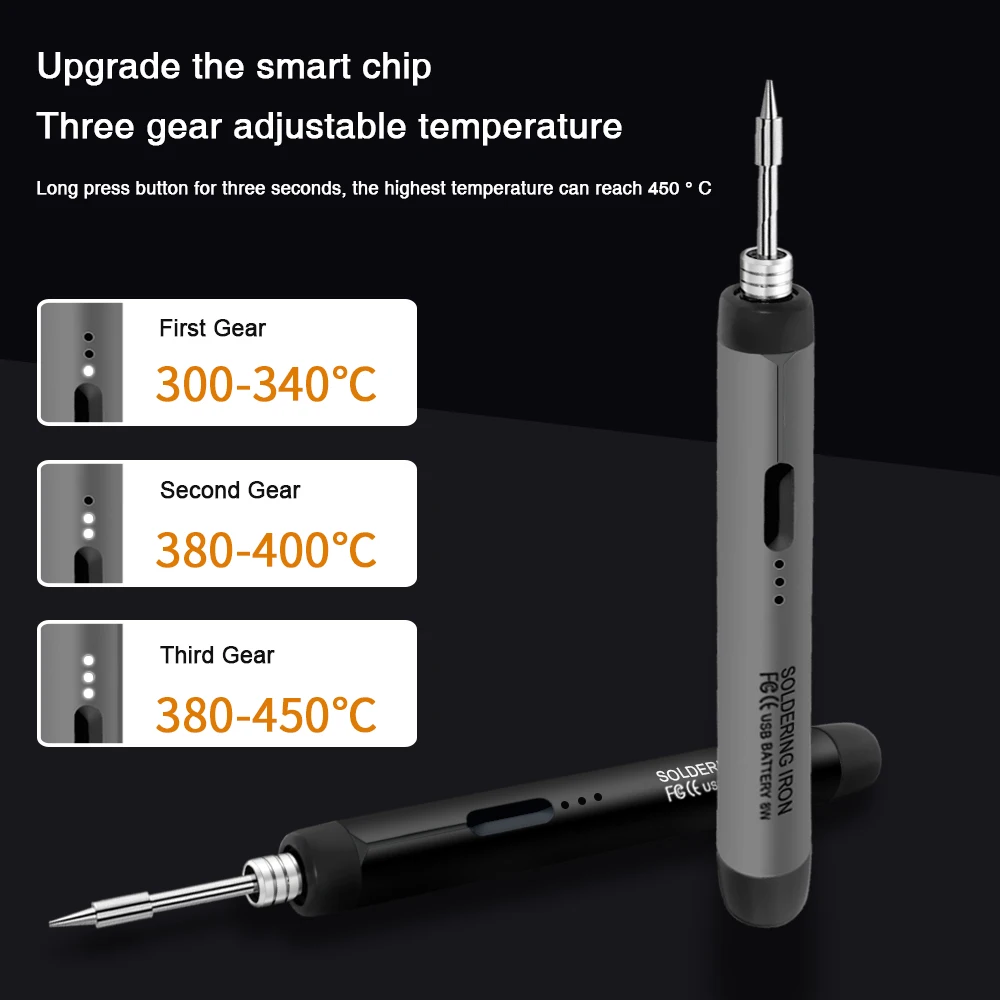 Tragbarer USB-Mini-Lötkolben mit Temperaturregelung 3