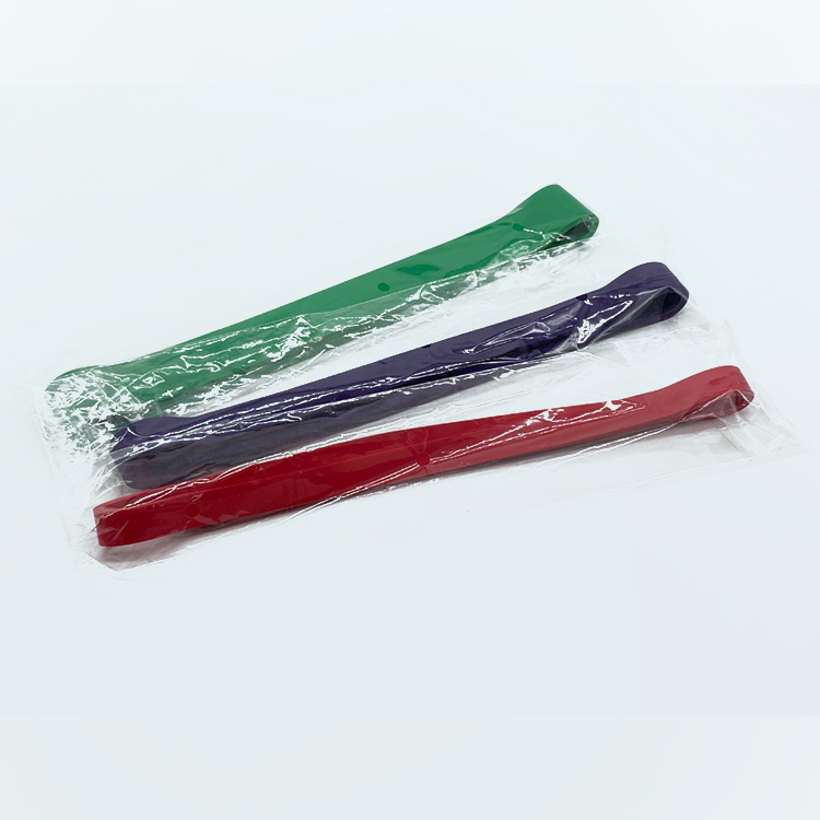 Rote Latex-Mini-Schlaufen für Yoga, 3-teilig 3