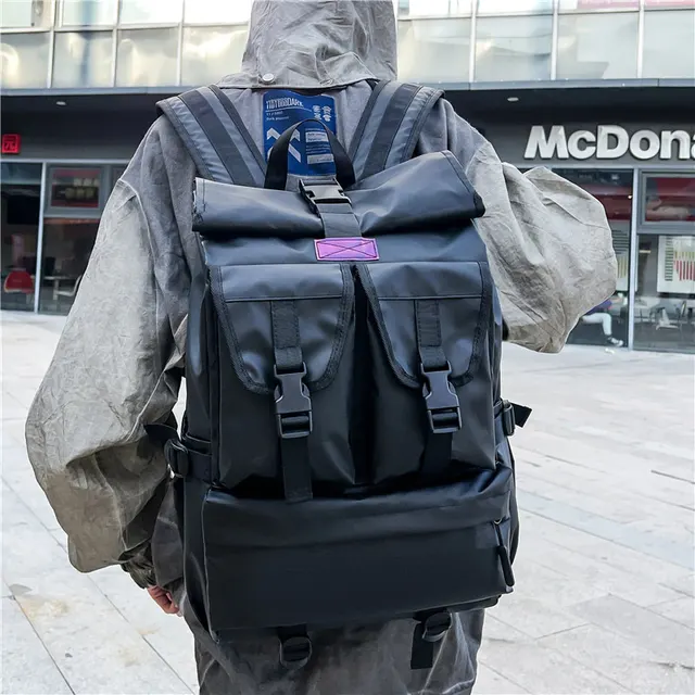 Schwarzer Reise-Rucksack für Herren 2