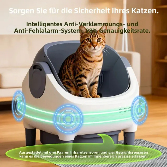 Selbstreinigende Katzentoilette 2