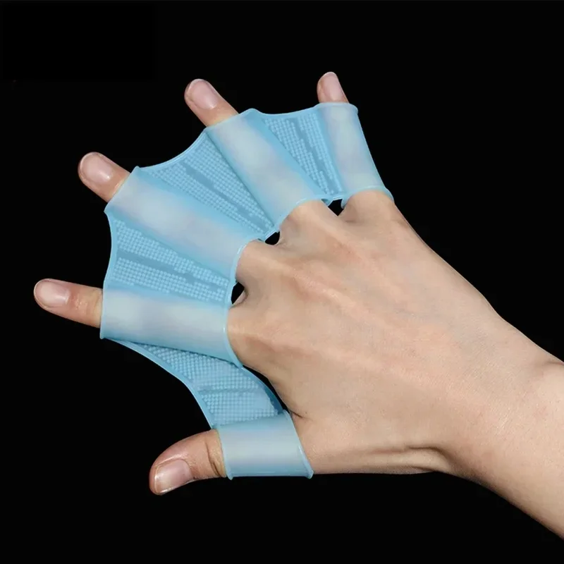Silikon-Schwimmflossen mit Fingerhandschuhen für Erwachsene 3