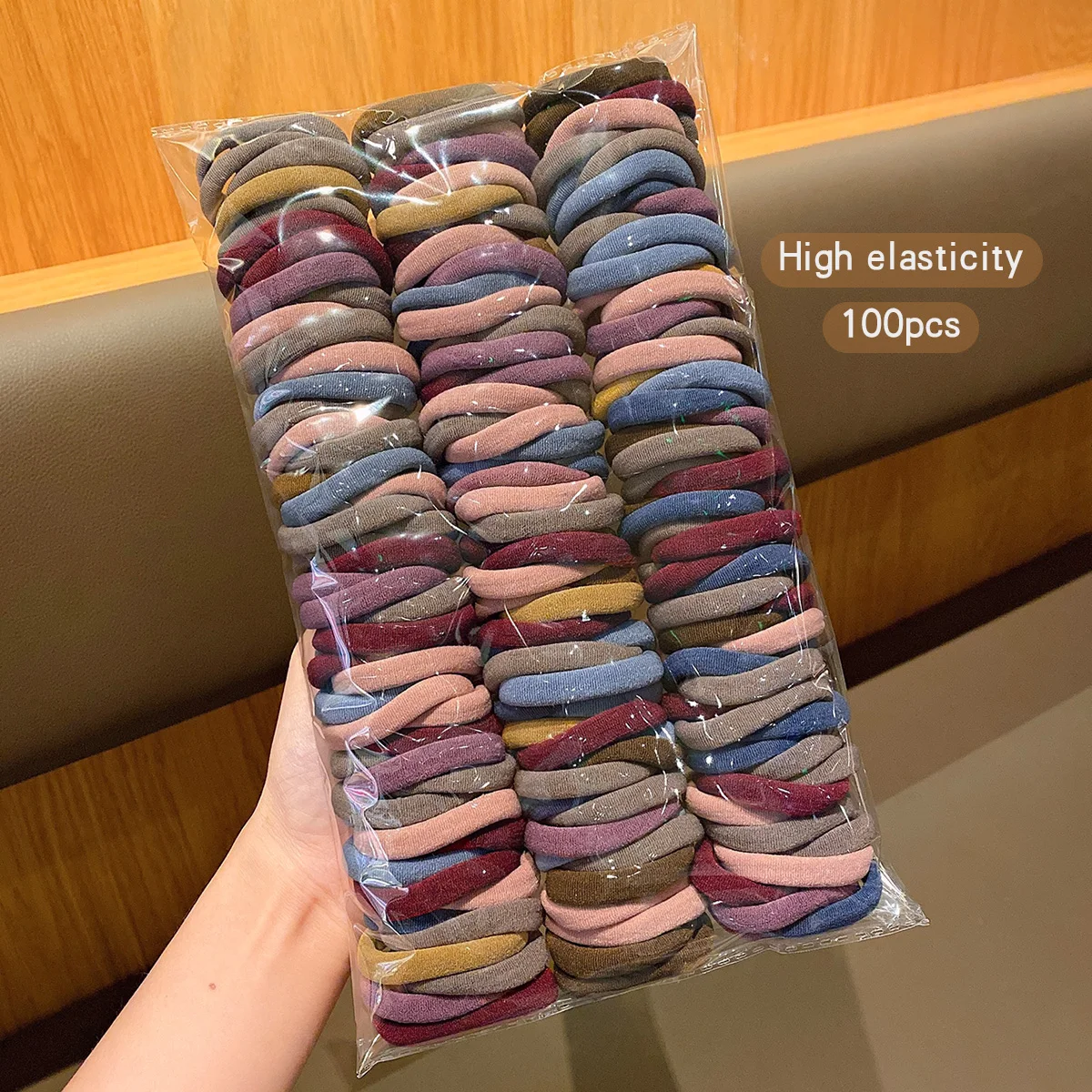 Nahtlose Koreanische Haargummis im 100er-Set 2