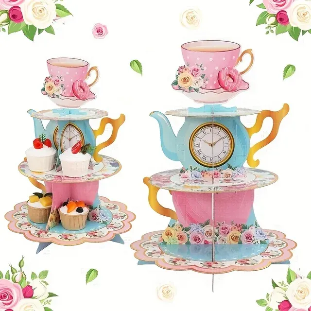 Vintage-Teekannen-Cupcake-Ständer 2