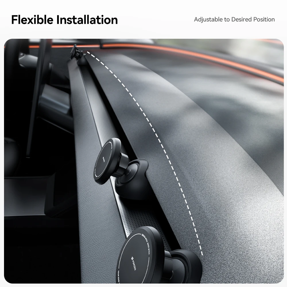 Magnetische Silikon-Handyhalterung für Tesla 4