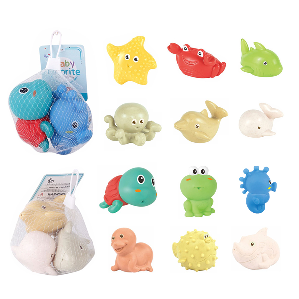 Silikon-Badespielzeug Ozean-Tiere Babys 3