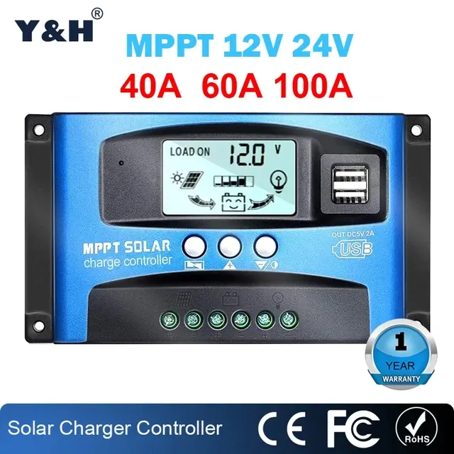 MPPT Solarladeregler mit LCD-Display 2