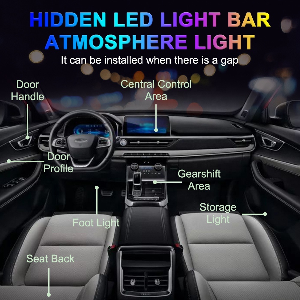 18-in-1 Musik-Ambientelicht für Auto, universal 2