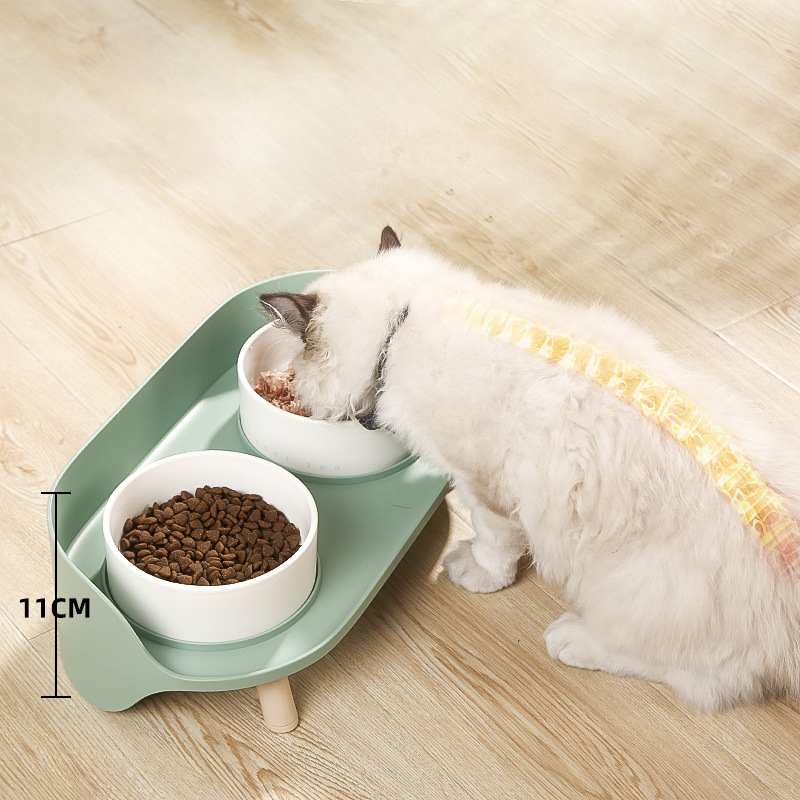 Geneigter Doppelnapf für Katzen