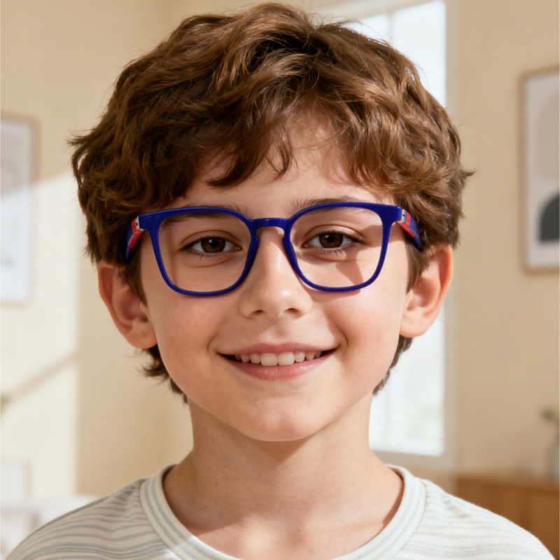 Rechteckige Kinderbrille aus TR90 2