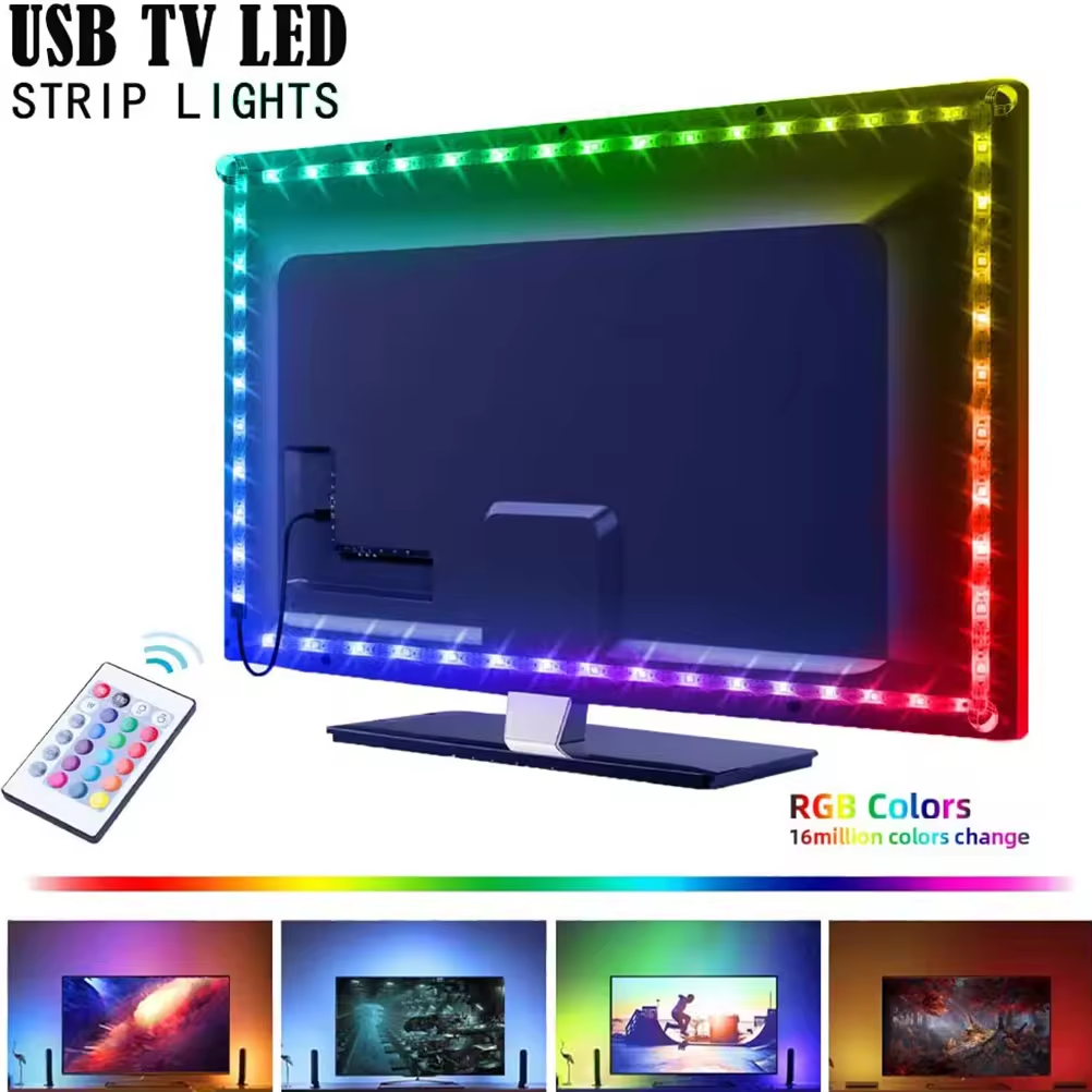 USB-LED-Streifen RGB 5V mit Fernbedienung 3