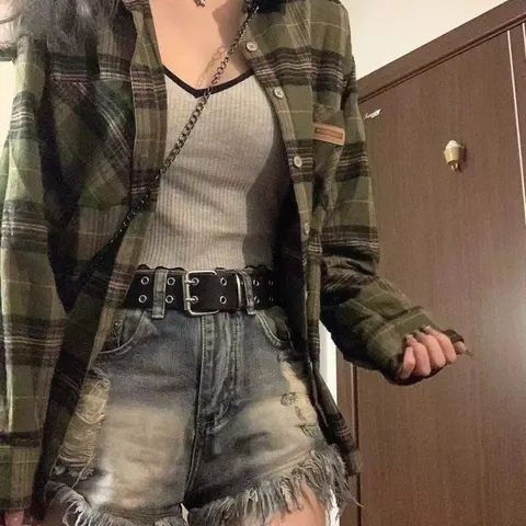 Damen-Karobluse