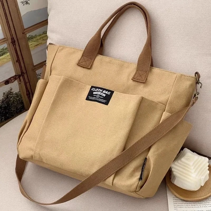 Canvas-Schultertasche 2