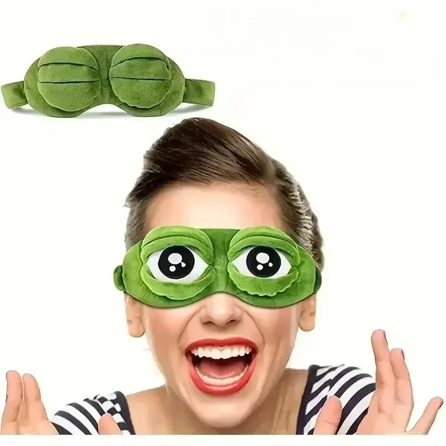3D Schlafmaske mit Frosch-Motiv 2
